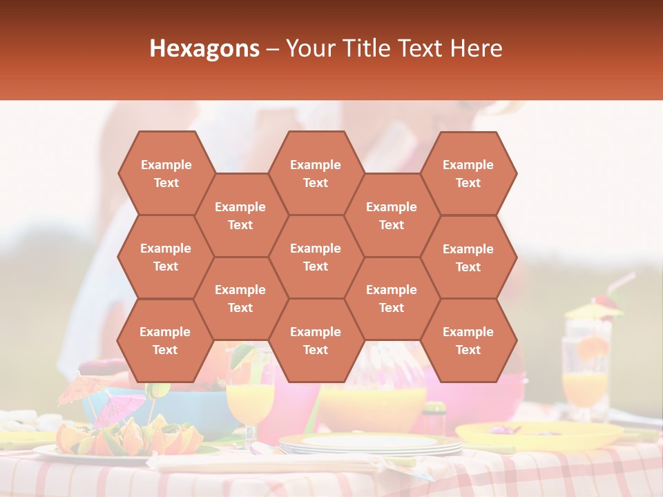 A Table Topped With Plates And Bowls Filled With Food PowerPoint Template