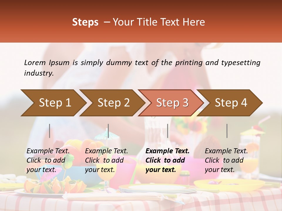 A Table Topped With Plates And Bowls Filled With Food PowerPoint Template