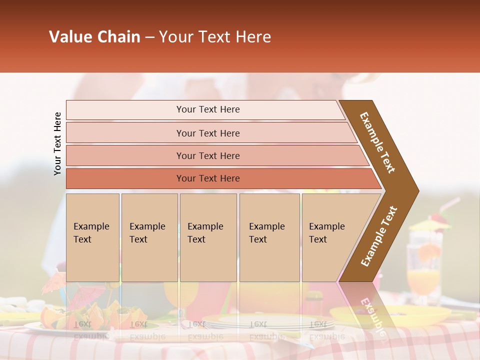 A Table Topped With Plates And Bowls Filled With Food PowerPoint Template