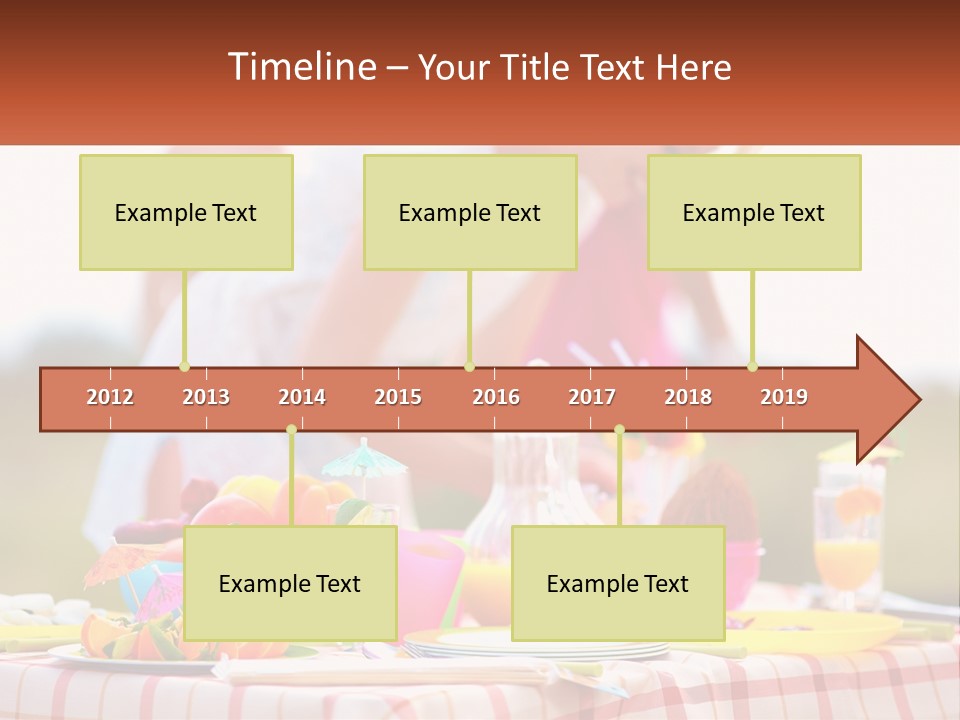 A Table Topped With Plates And Bowls Filled With Food PowerPoint Template