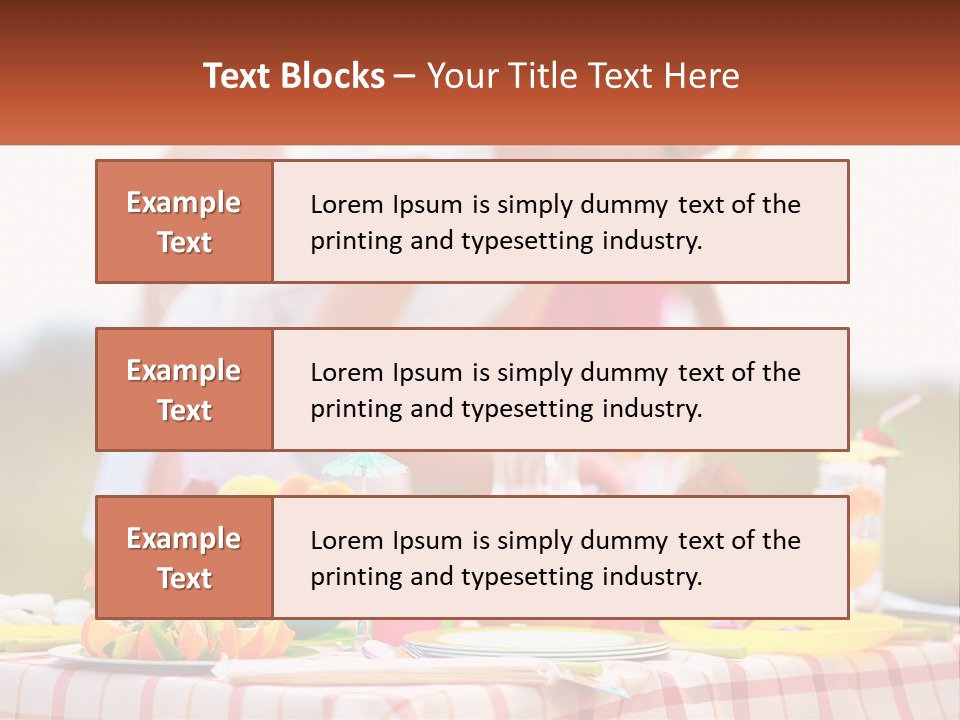 A Table Topped With Plates And Bowls Filled With Food PowerPoint Template
