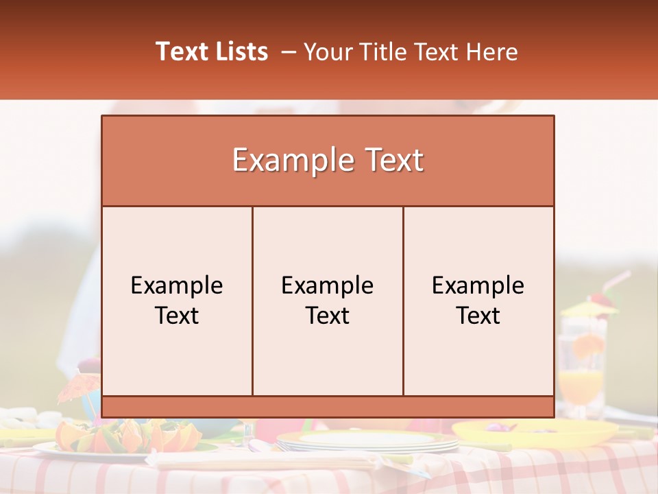 A Table Topped With Plates And Bowls Filled With Food PowerPoint Template