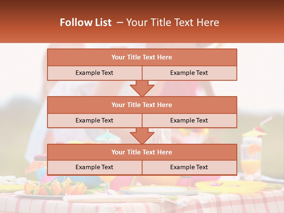 A Table Topped With Plates And Bowls Filled With Food PowerPoint Template