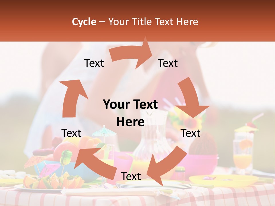 A Table Topped With Plates And Bowls Filled With Food PowerPoint Template
