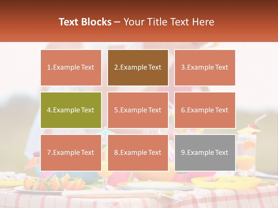 A Table Topped With Plates And Bowls Filled With Food PowerPoint Template