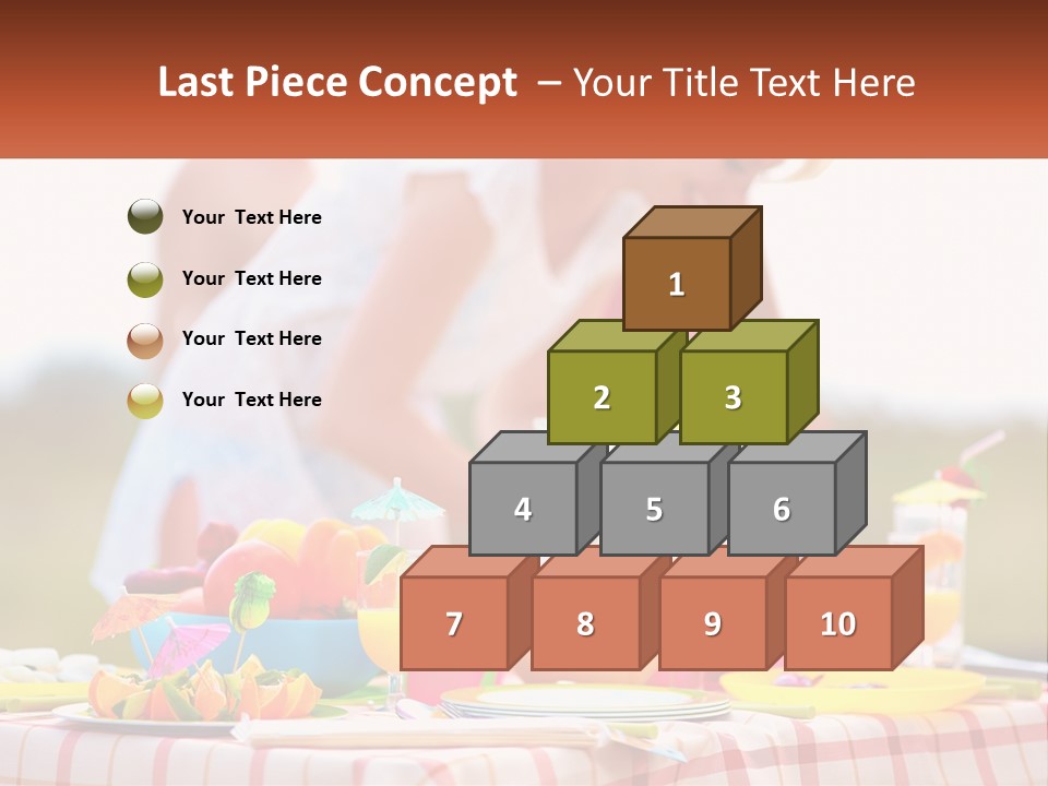 A Table Topped With Plates And Bowls Filled With Food PowerPoint Template