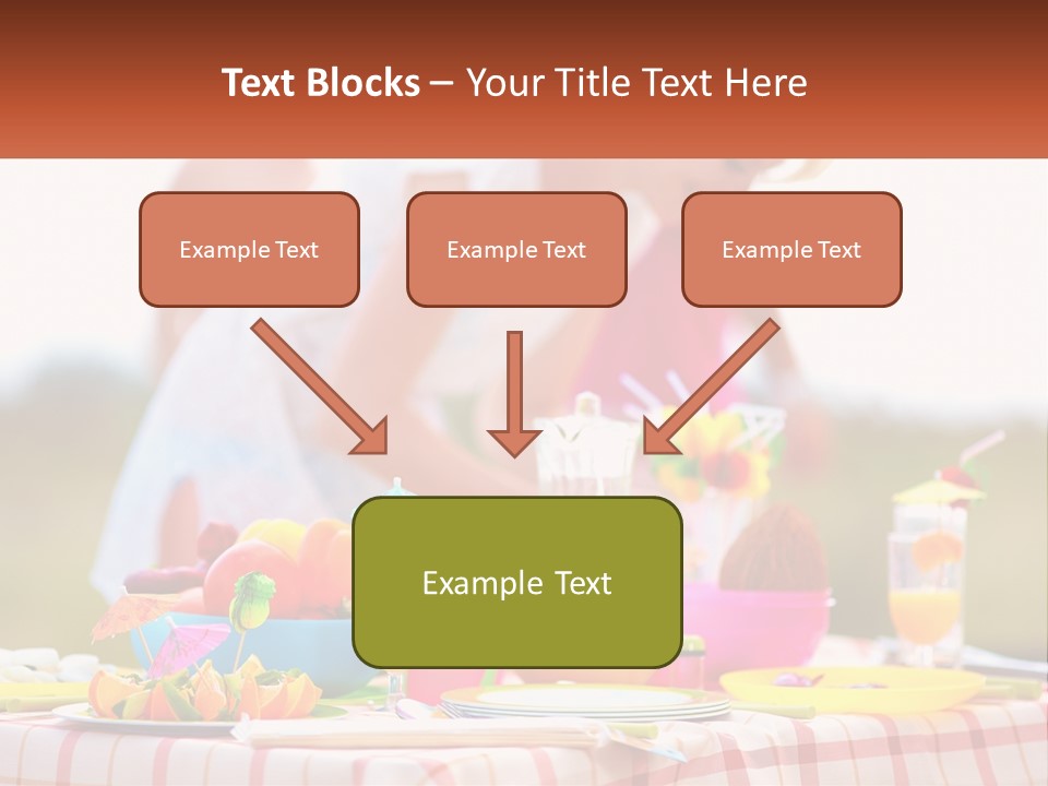 A Table Topped With Plates And Bowls Filled With Food PowerPoint Template
