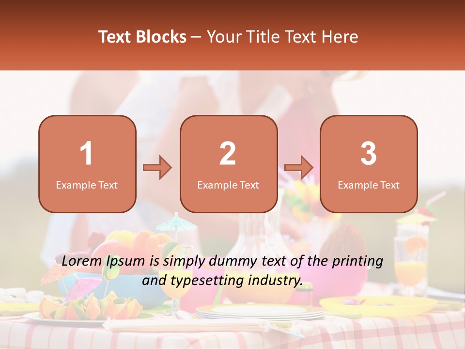 A Table Topped With Plates And Bowls Filled With Food PowerPoint Template
