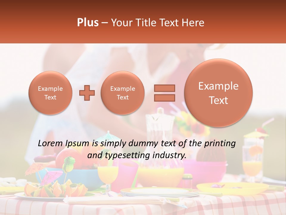 A Table Topped With Plates And Bowls Filled With Food PowerPoint Template