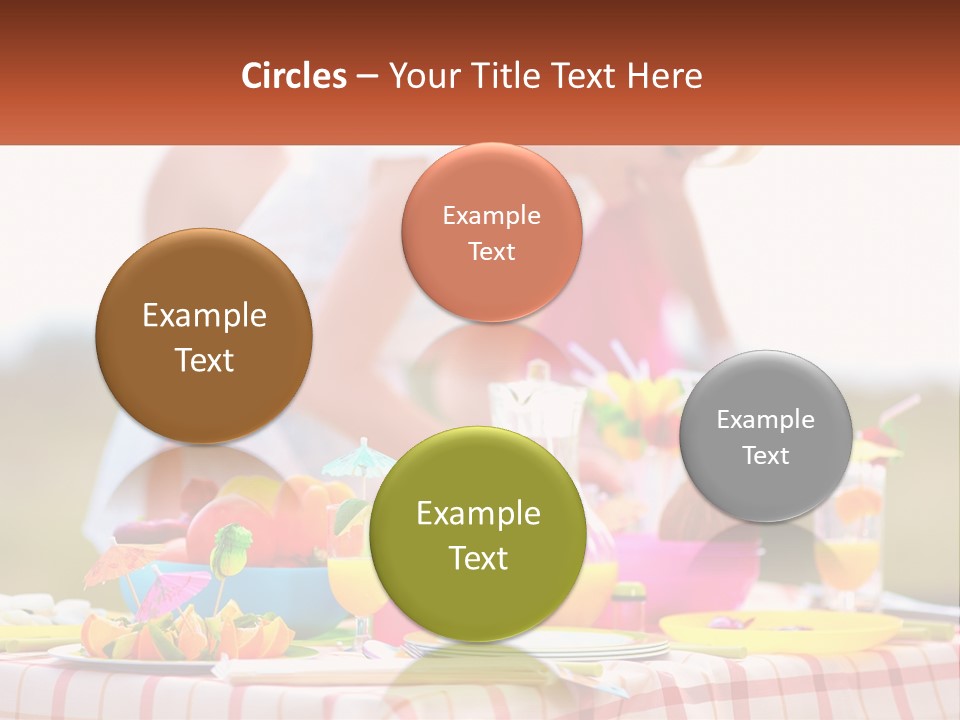 A Table Topped With Plates And Bowls Filled With Food PowerPoint Template