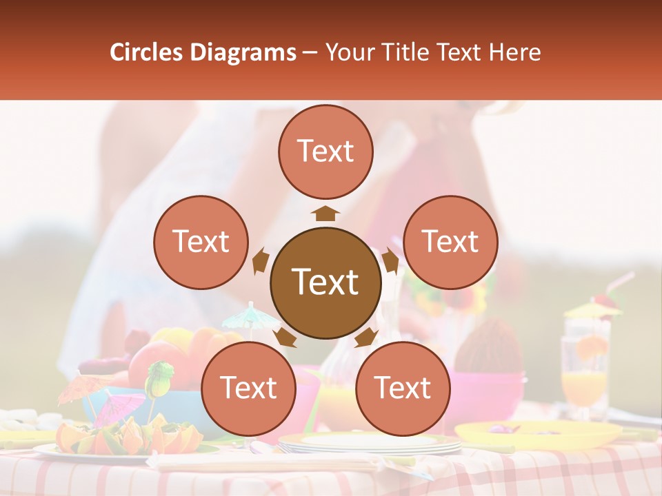 A Table Topped With Plates And Bowls Filled With Food PowerPoint Template