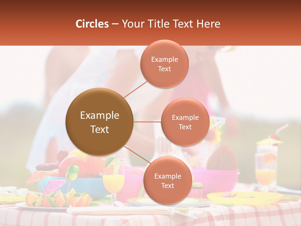 A Table Topped With Plates And Bowls Filled With Food PowerPoint Template
