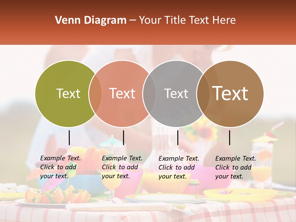 A Table Topped With Plates And Bowls Filled With Food PowerPoint Template