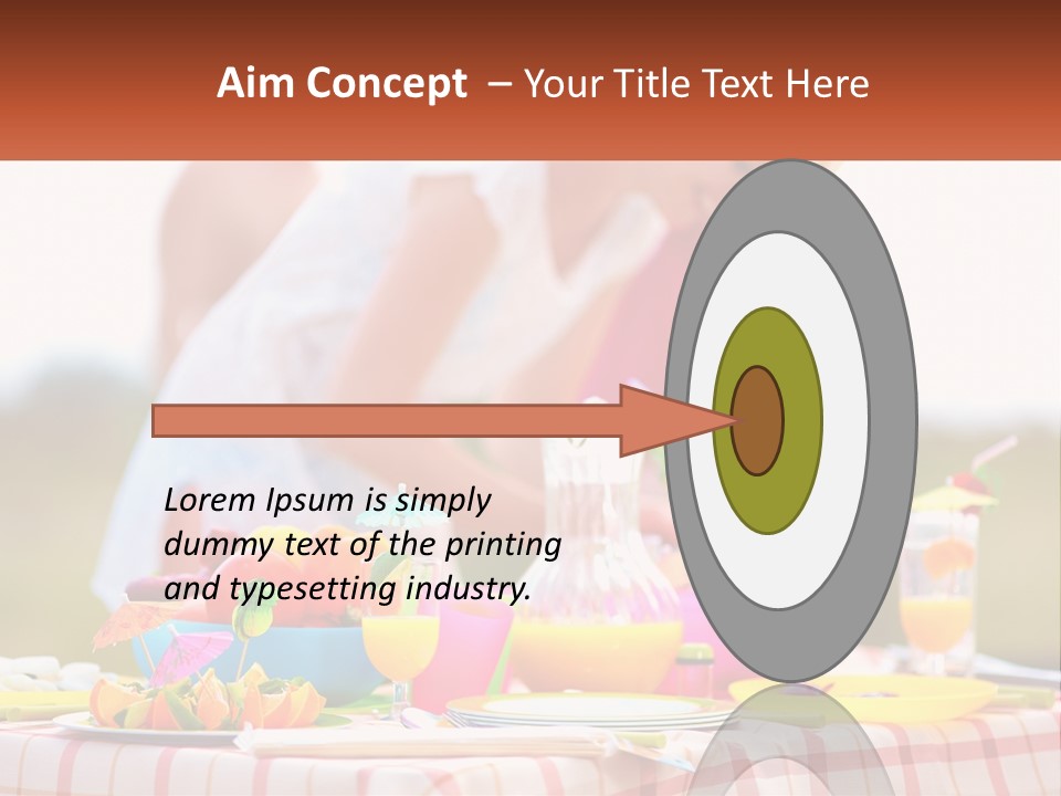 A Table Topped With Plates And Bowls Filled With Food PowerPoint Template
