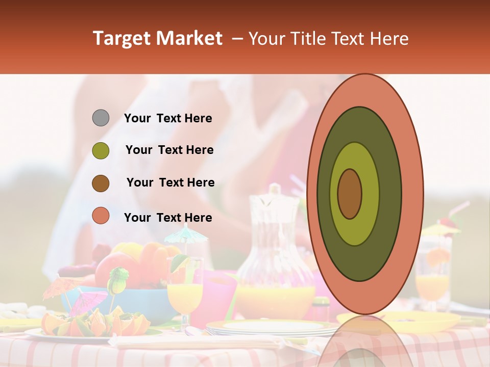 A Table Topped With Plates And Bowls Filled With Food PowerPoint Template