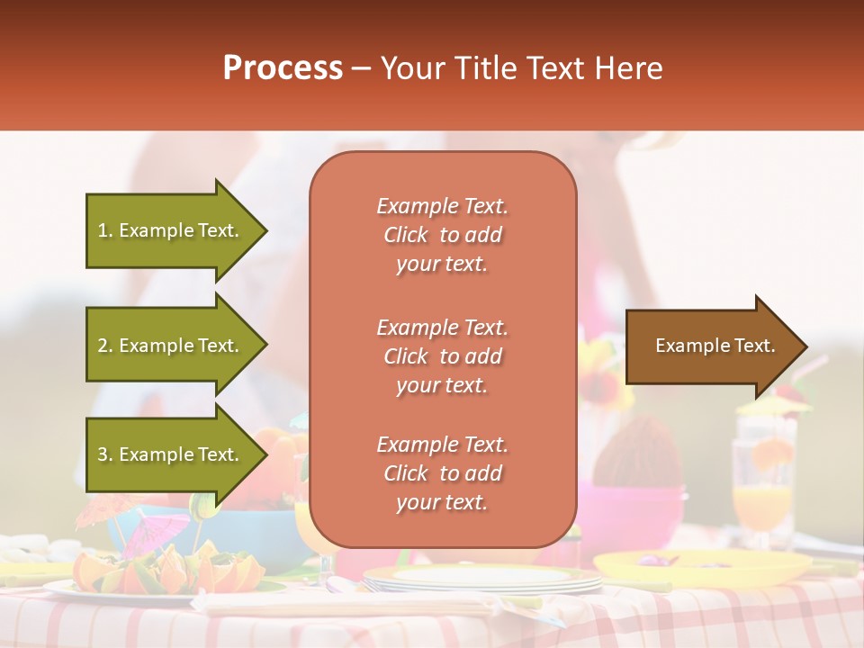 A Table Topped With Plates And Bowls Filled With Food PowerPoint Template