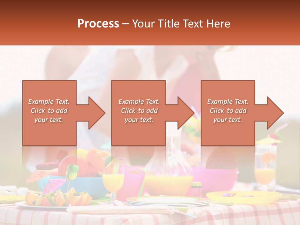 A Table Topped With Plates And Bowls Filled With Food PowerPoint Template