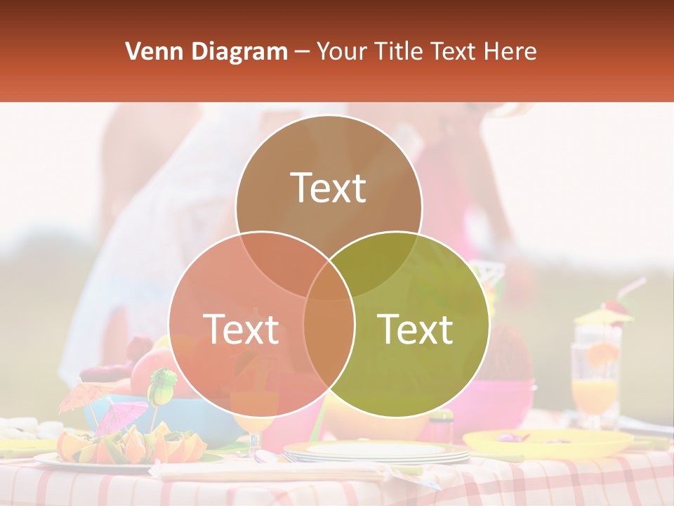 A Table Topped With Plates And Bowls Filled With Food PowerPoint Template