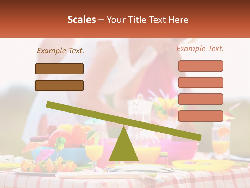 A Table Topped With Plates And Bowls Filled With Food PowerPoint Template