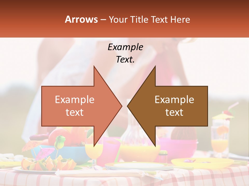 A Table Topped With Plates And Bowls Filled With Food PowerPoint Template