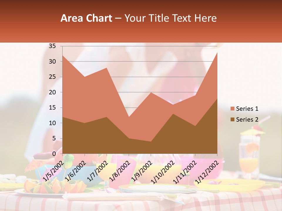 A Table Topped With Plates And Bowls Filled With Food PowerPoint Template
