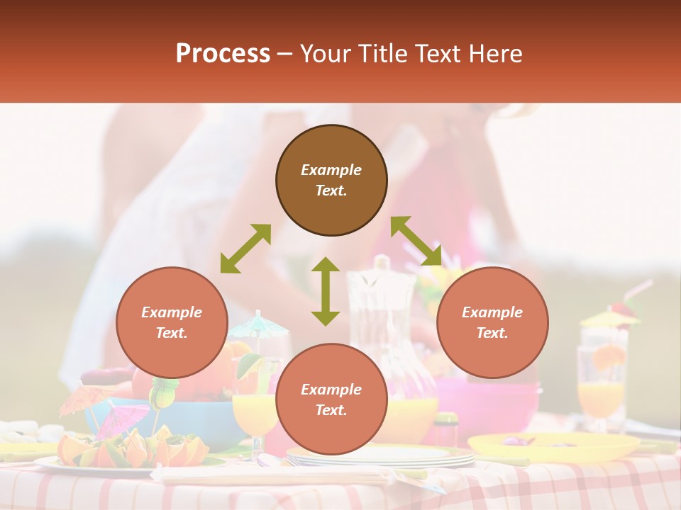 A Table Topped With Plates And Bowls Filled With Food PowerPoint Template