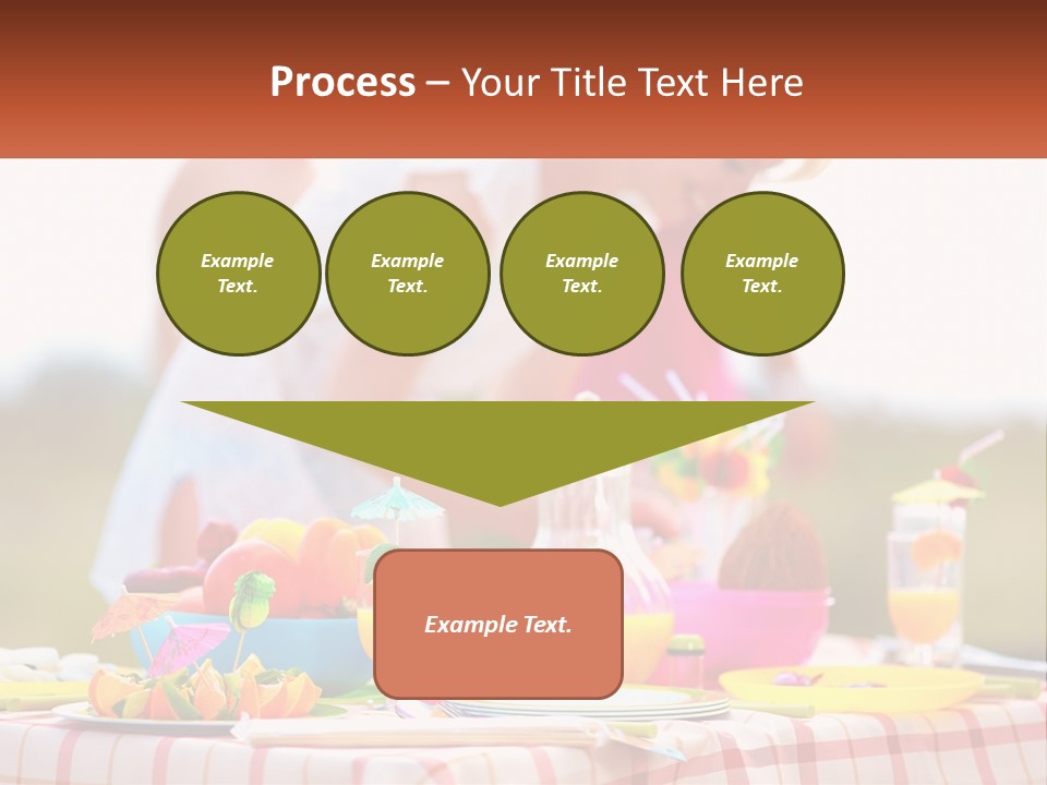 A Table Topped With Plates And Bowls Filled With Food PowerPoint Template