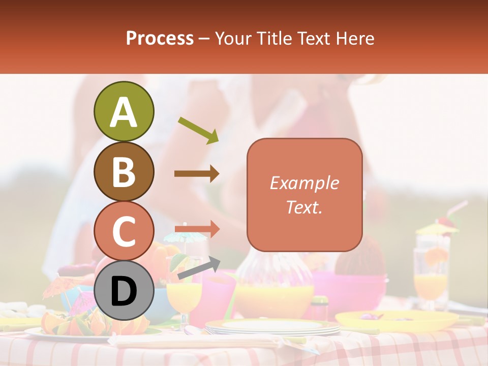 A Table Topped With Plates And Bowls Filled With Food PowerPoint Template