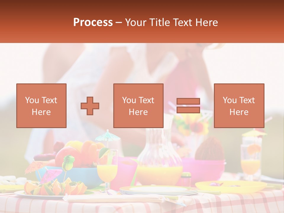 A Table Topped With Plates And Bowls Filled With Food PowerPoint Template