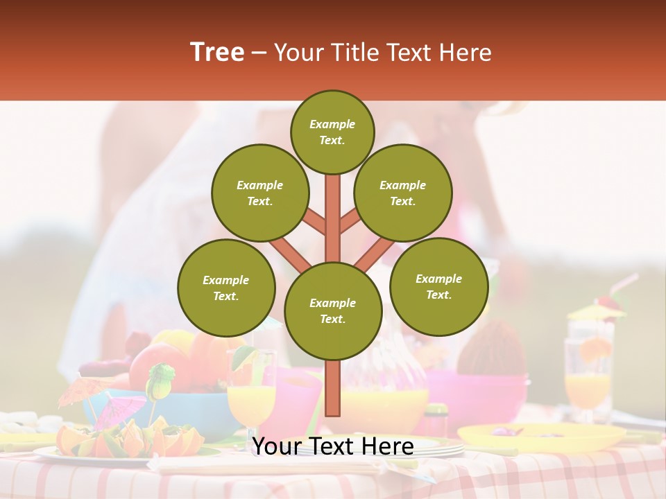 A Table Topped With Plates And Bowls Filled With Food PowerPoint Template