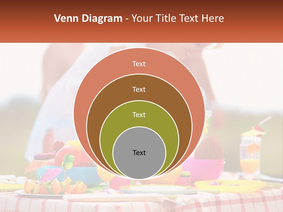 A Table Topped With Plates And Bowls Filled With Food PowerPoint Template