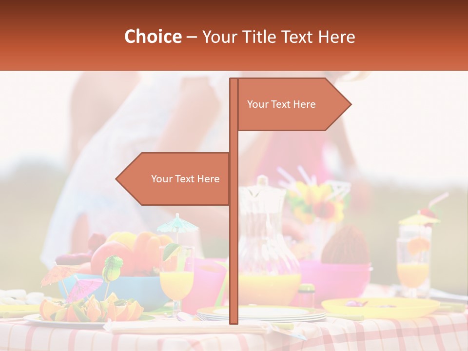 A Table Topped With Plates And Bowls Filled With Food PowerPoint Template