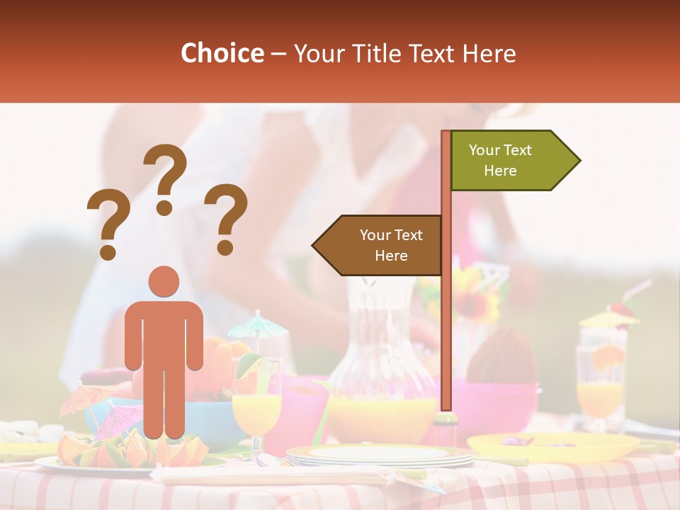 A Table Topped With Plates And Bowls Filled With Food PowerPoint Template