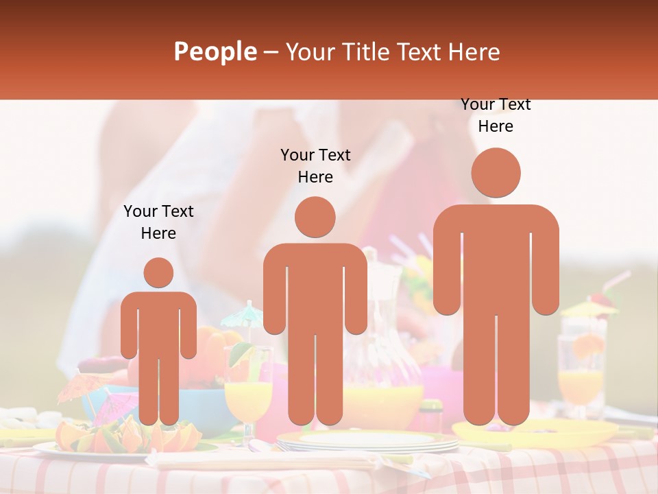 A Table Topped With Plates And Bowls Filled With Food PowerPoint Template