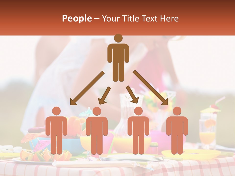 A Table Topped With Plates And Bowls Filled With Food PowerPoint Template