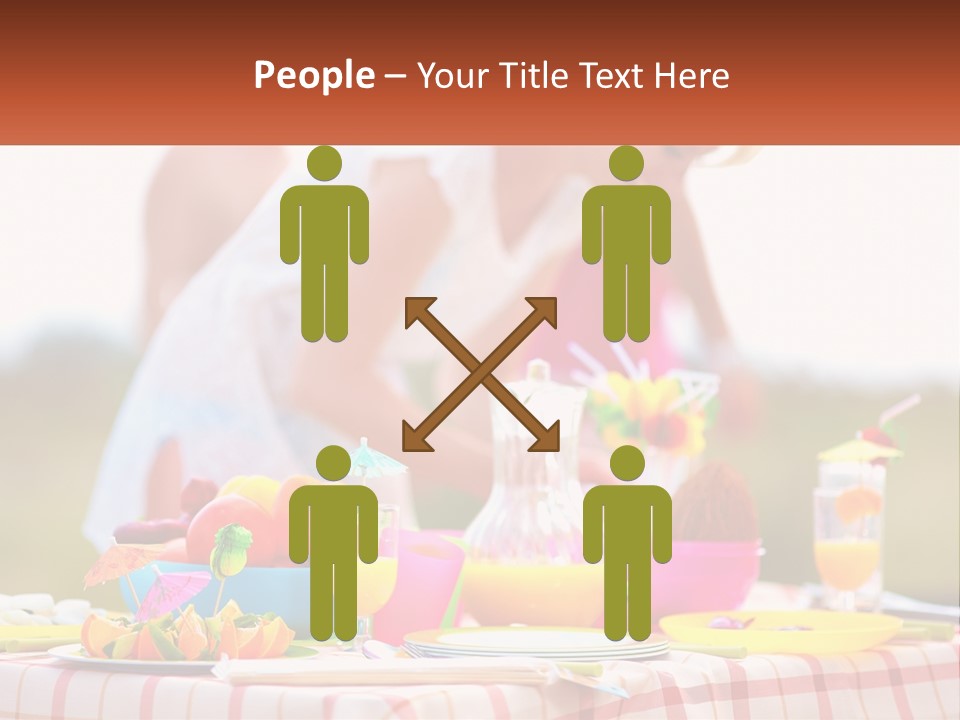 A Table Topped With Plates And Bowls Filled With Food PowerPoint Template