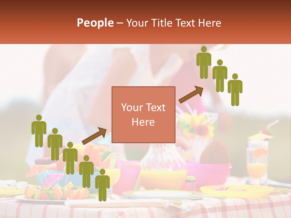 A Table Topped With Plates And Bowls Filled With Food PowerPoint Template