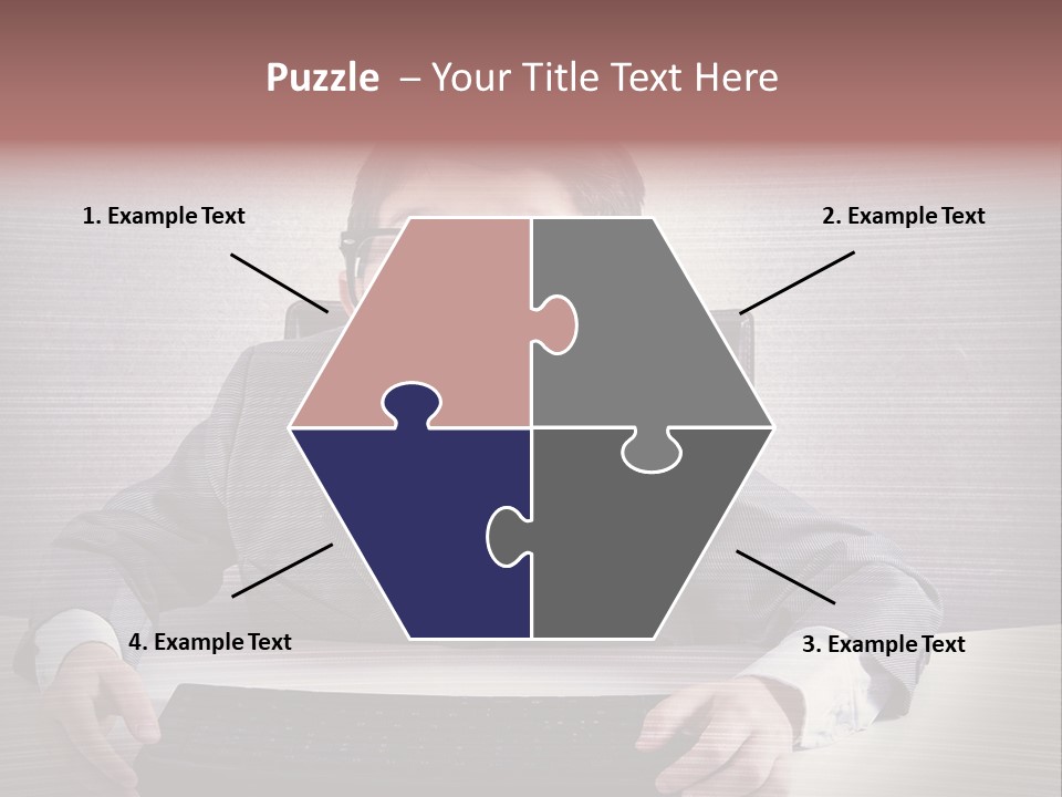 A Young Man In A Suit And Glasses Making A Surprised Face PowerPoint Template