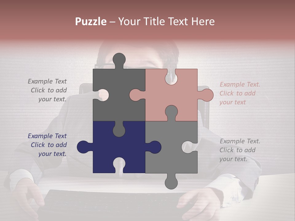 A Young Man In A Suit And Glasses Making A Surprised Face PowerPoint Template