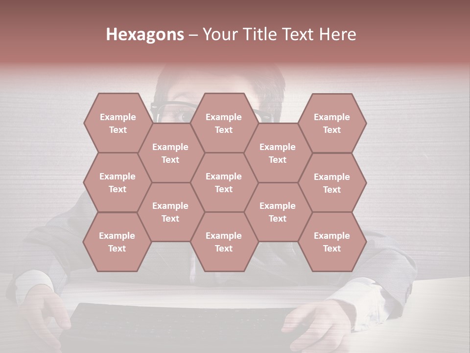 A Young Man In A Suit And Glasses Making A Surprised Face PowerPoint Template