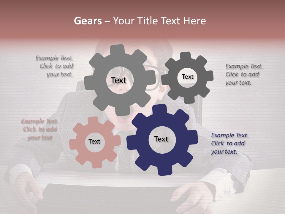 A Young Man In A Suit And Glasses Making A Surprised Face PowerPoint Template