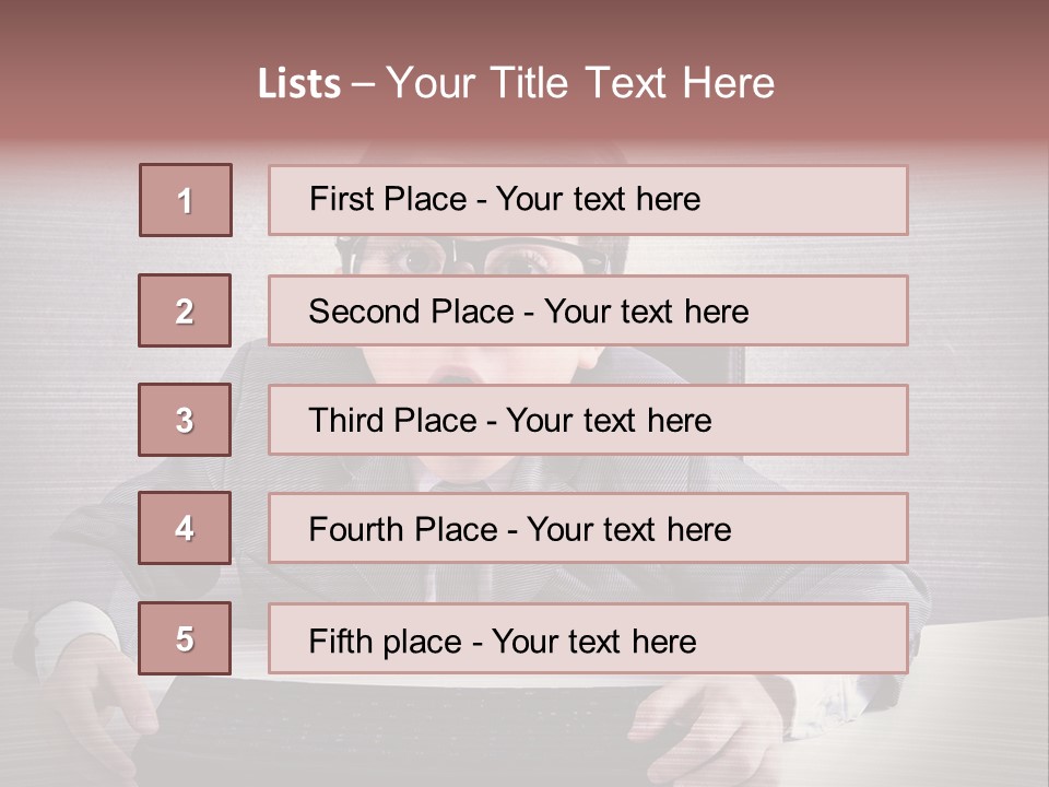 A Young Man In A Suit And Glasses Making A Surprised Face PowerPoint Template