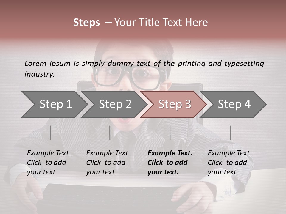 A Young Man In A Suit And Glasses Making A Surprised Face PowerPoint Template