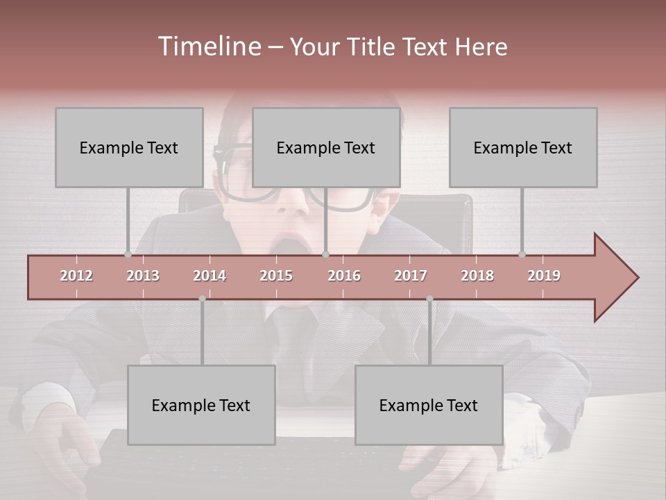 A Young Man In A Suit And Glasses Making A Surprised Face PowerPoint Template