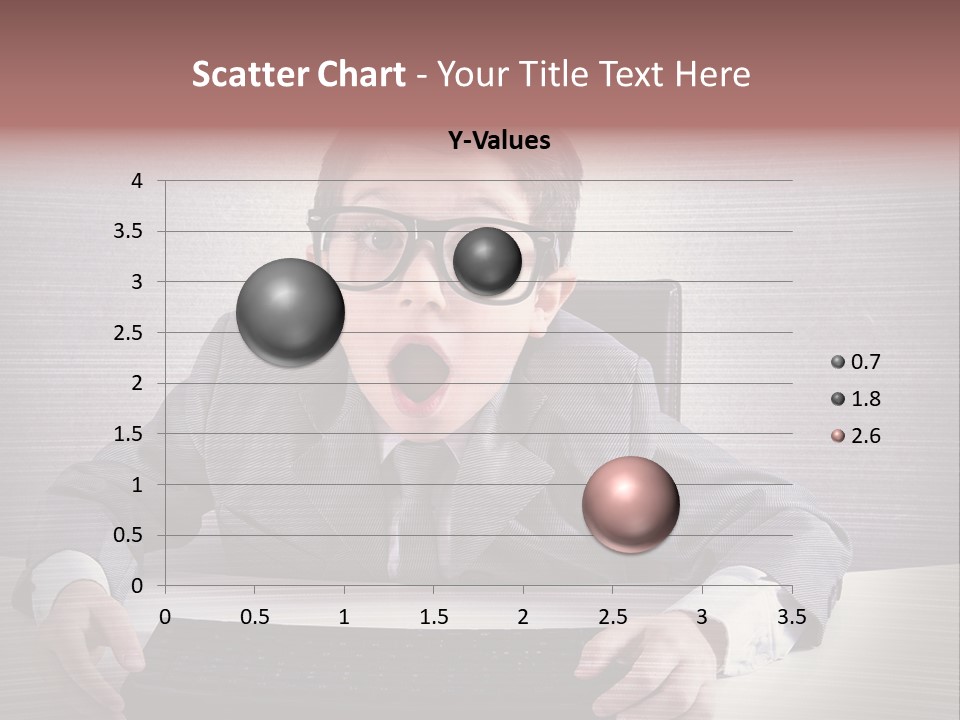 A Young Man In A Suit And Glasses Making A Surprised Face PowerPoint Template