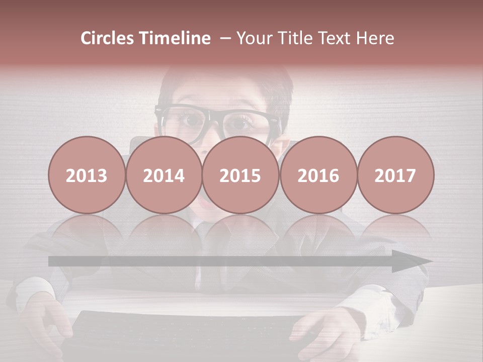 A Young Man In A Suit And Glasses Making A Surprised Face PowerPoint Template