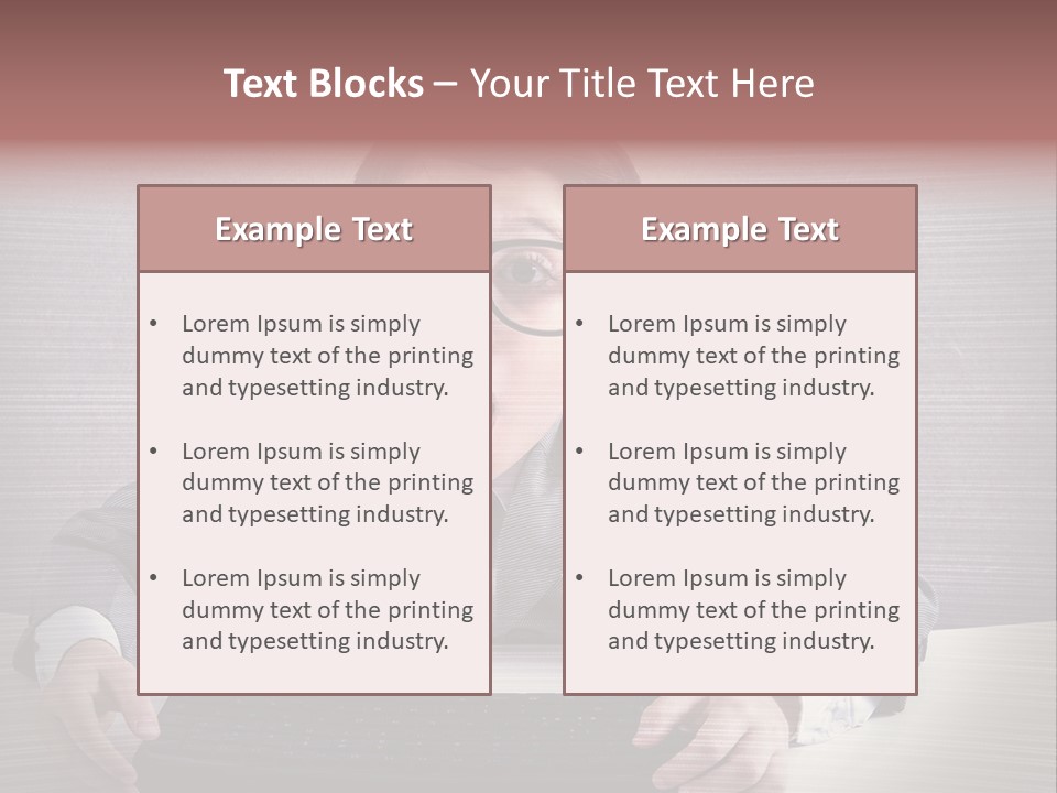 A Young Man In A Suit And Glasses Making A Surprised Face PowerPoint Template