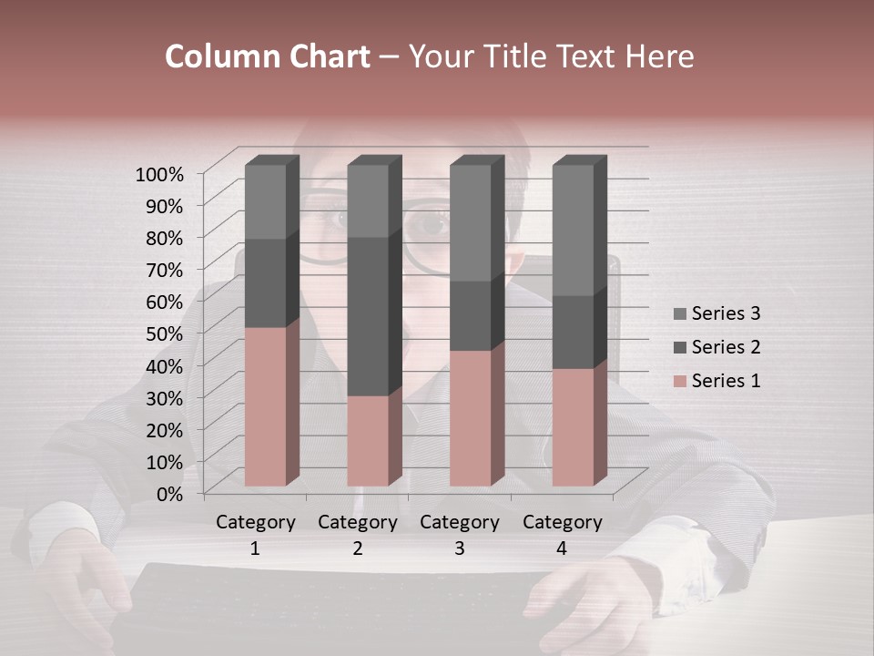A Young Man In A Suit And Glasses Making A Surprised Face PowerPoint Template