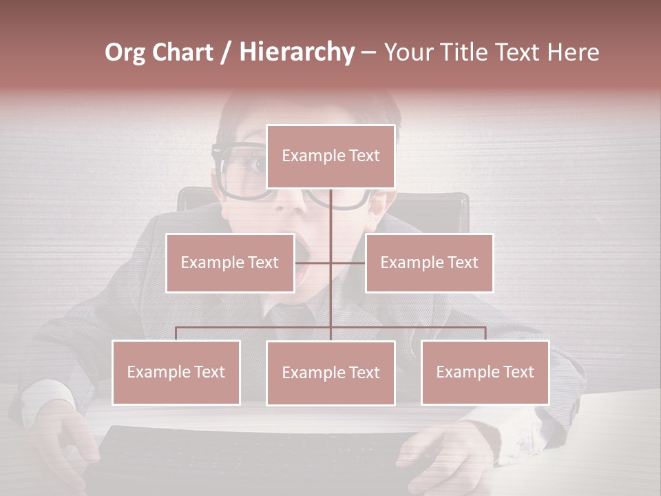 A Young Man In A Suit And Glasses Making A Surprised Face PowerPoint Template