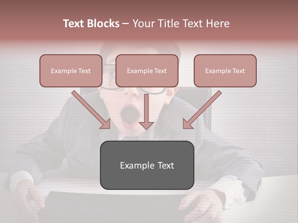 A Young Man In A Suit And Glasses Making A Surprised Face PowerPoint Template